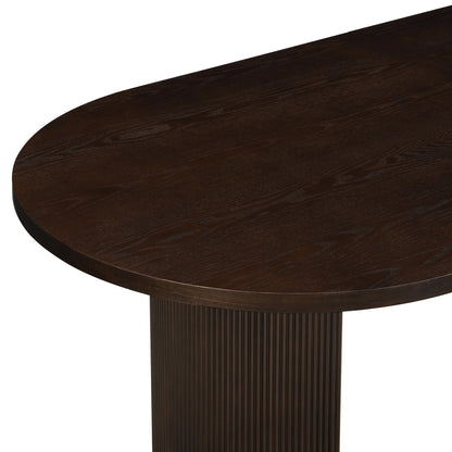 Christopher Knight Home Minimalist 88�� Oval Dining Table for 4-6, Espresso