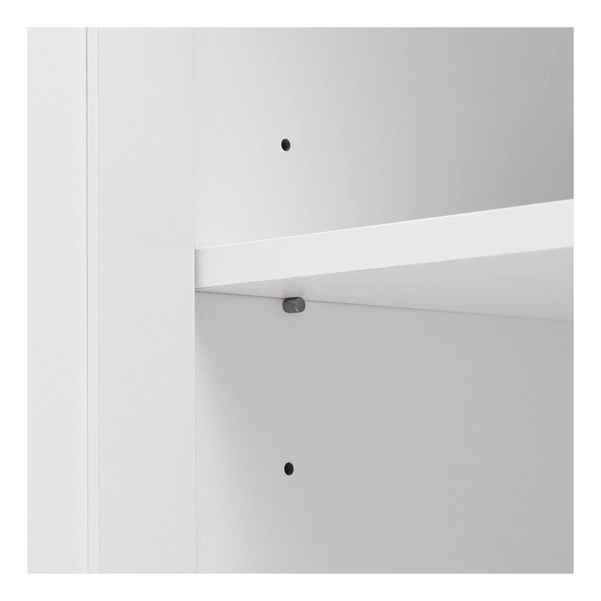 Urli Modern Double Door Storage Cabinet with Adjustable Shelves, Black