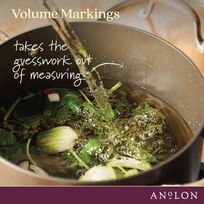 Anolon Advanced Home 11 Piece Nonstick Pots and Pans Set, Bronze