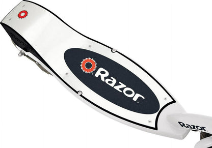 Razor E200 Electric Scooter - White/red. 200-Watt Motor. up to 12 mph. for Teen Ages 13+