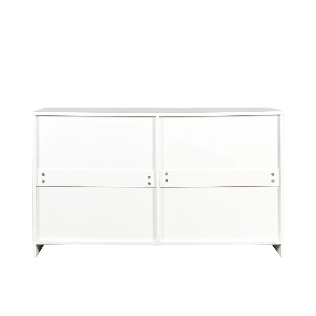 Ktaxon Bedroom Dresser with 6 Drawers, Wooden Double Dresser for Entryway, Wide Storage Cabinet for Living Room, Black