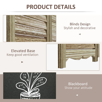 HOMCOM 5.5' 4 Panel Room Divider, Indoor Privacy Screens for Home, Brown