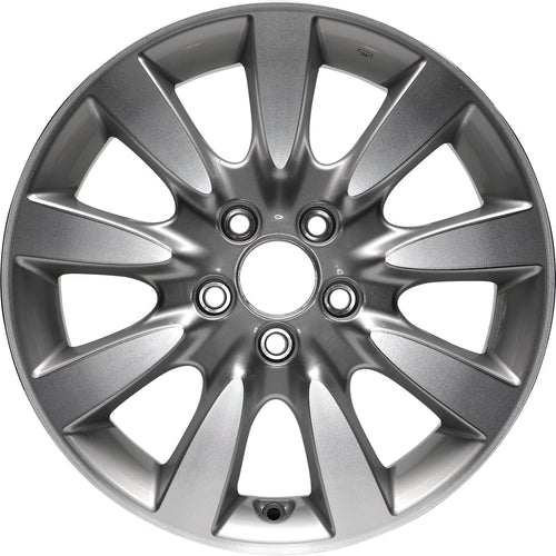 Remanufactured Machined and Painted Silver Aluminum Wheel 17 x 6.5 42700SDBK30 fits 2006-2007 Honda Accord EX Sedan 4-Door