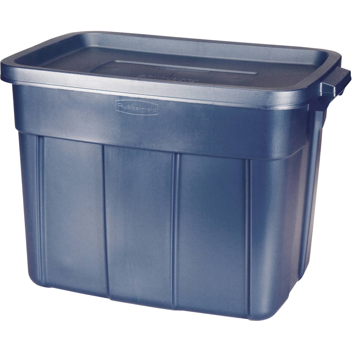Rubbermaid Roughneck 18 Gal. Storage Box, Dark Indigo Metallic (Set of 12)