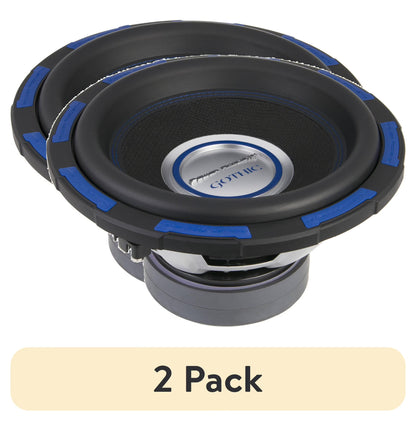 Power Acoustik Gothic Series GW-124 Premium 12" Subwoofer - 2,500 Watt Max, Composite Fiber Rigid Cone (New)