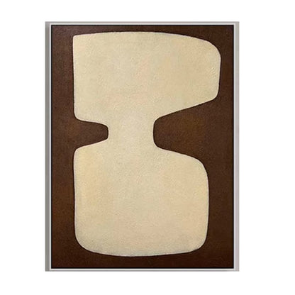 Brown Abstract Painting Wabi Sabi Wall Art Minimalist Painting Neutral Abstract Art Lare Earth Tone Modern Painting Home Decor