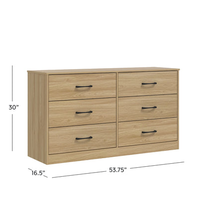 Mainstays Ardent 6 Drawer Dresser, White