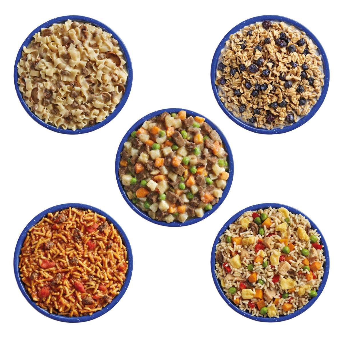 Mountain House Classic Meal Assortment Bucket (24 Total Servings), Freeze-Dried Backpacking & Camping Food