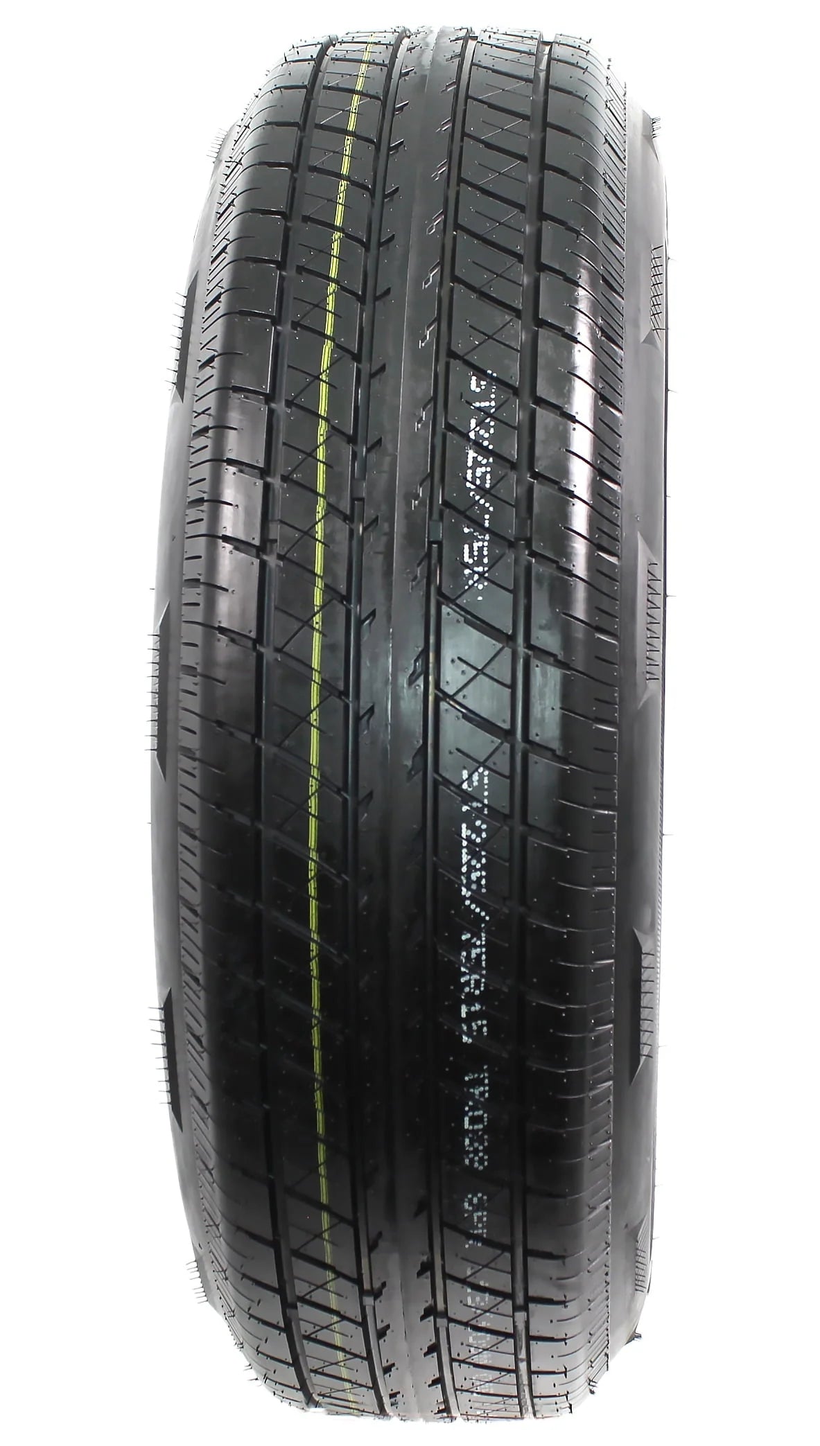 2-Pack Radial Trailer Tire On Rim ST225/75R15 15 in. LRD 6 Lug White Spoke Wheel