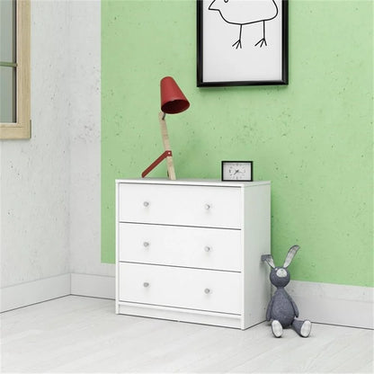 Home Square 4 Piece Bedroom Set With Dresser, Chest and 2 Nightstands in White