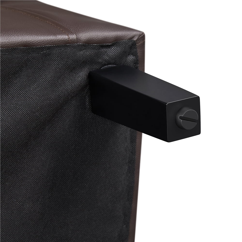 Yaheetech Faux Leather Accent Arm Chair For Living Room, Black