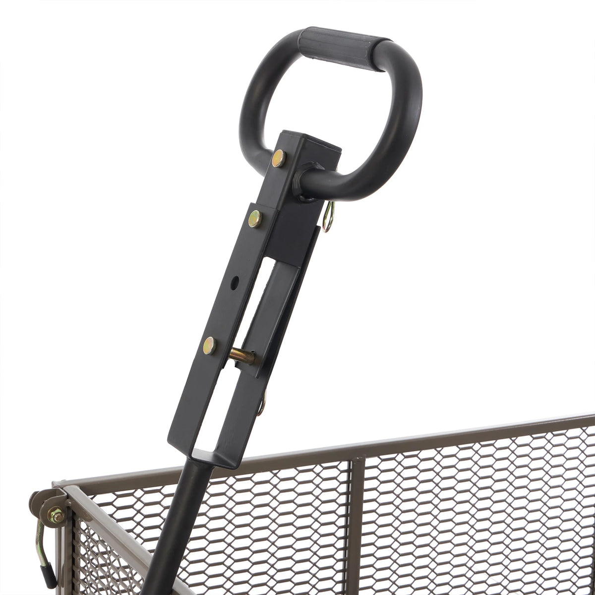 Gorilla Carts Towable Steel Dump Cart w/ Removable Side Panels, 1200 lb Capacity, Gray