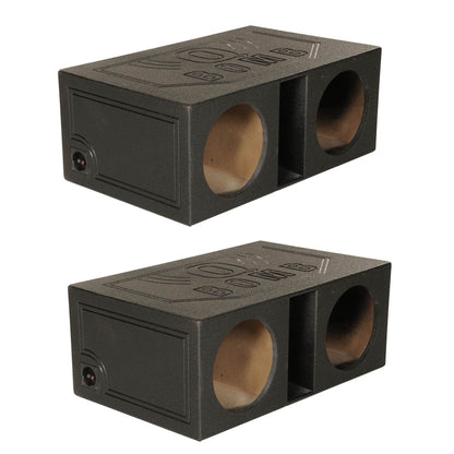 QPower QBOMB12VL 12 Inch Dual Vented Ported Car Subwoofer Sub Box Enclosure