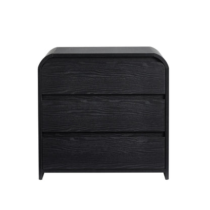 Better Homes & Gardens Juliet 3 Drawer Nightstand with USB, Light Honey