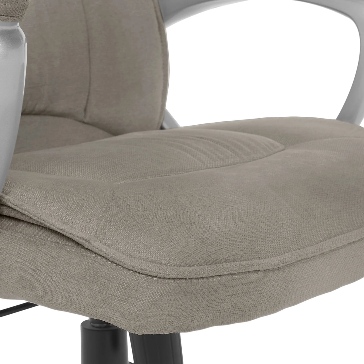 Serta Hannah Office Chair in Fawn Tan Linen Metallic Finish