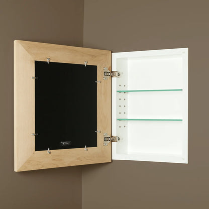 14x18 Contemporary White Mirrored Medicine Cabinet by Fox Hollow Furnishings