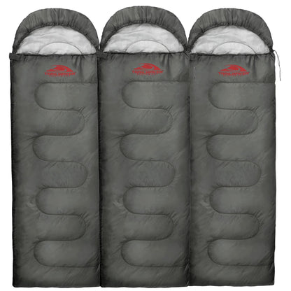 10 Pack Bulk Wholesale of Cold Weather Hooded Sleeping Bags for Adults, Kids, Homeless, Camping, Indoors, Outdoors - 10 Count Hooded Sleeping Bags in Black 71"L x 30"W