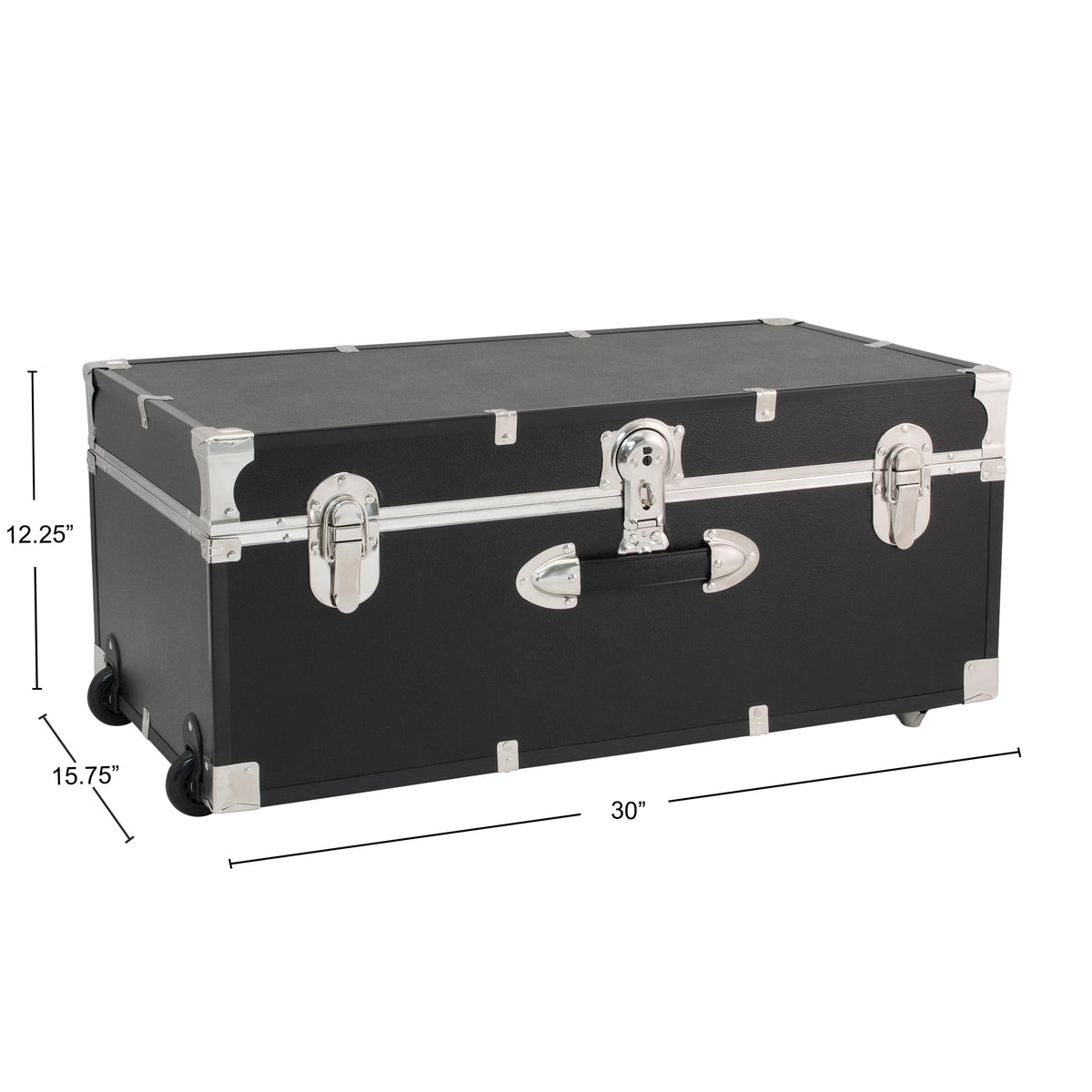 Seward Collegiate Collection Footlocker Trunk with Wheels