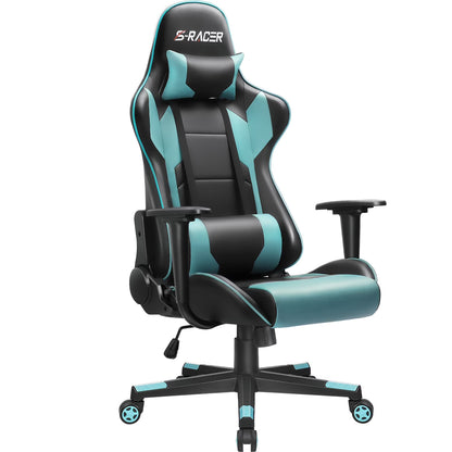 Homall Gaming Chair office Chair with Headrest & Lumbar Support, Pink
