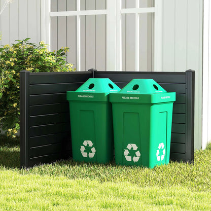 Costway 48"L x 37.5"H Air Conditioner Fence with 3 Ground Stakes