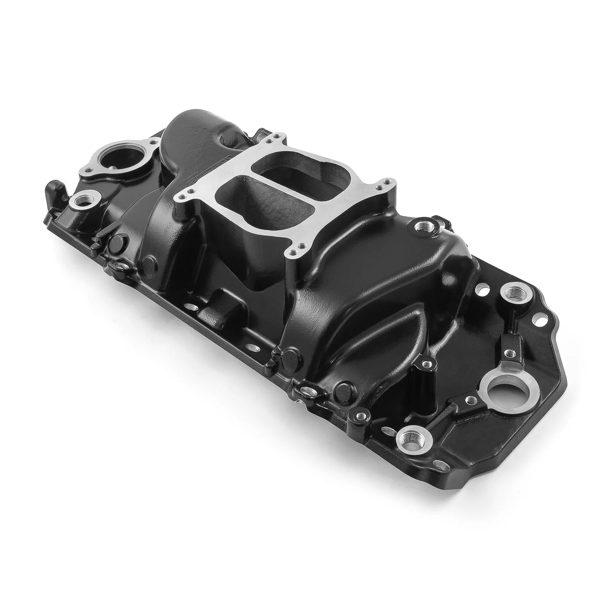Speedmaster 1-147-018 Compatible with Chevy BBC 454 Oval Port LowRise Aluminum Intake Manifold [Black]