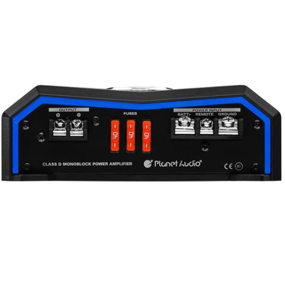 Planet Audio PL4000.1D Pulse Series Car Audio Amplifier 4000W Output, Monoblock, Class D, MOSFET