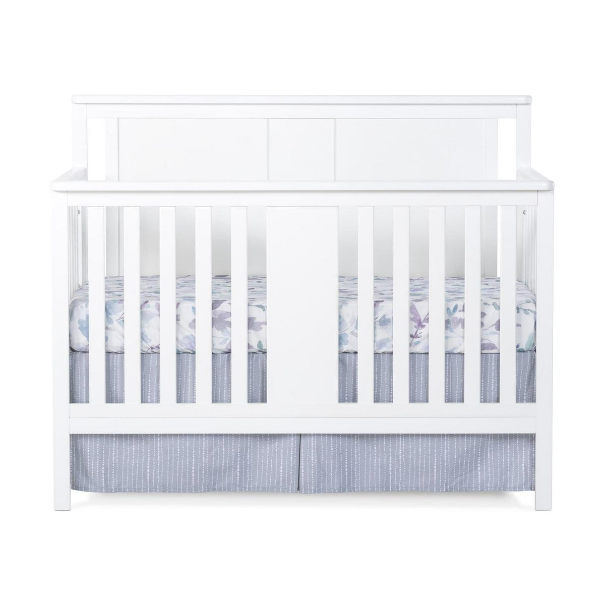 Child Craft Quincy 4-in-1 Convertible Crib. Baby Crib Converts to Day Bed. Toddler Bed and Full Size Bed. 3 Adjustable Mattress Positions. Non-Toxic. Baby Safe Finish (Matte White)