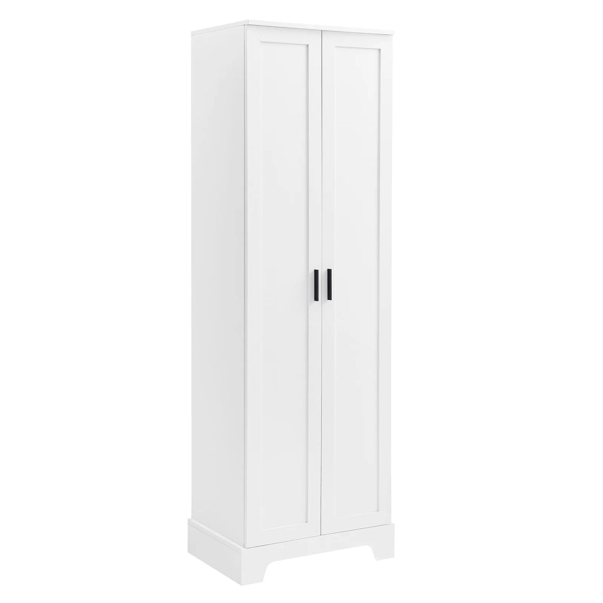 22'' Double Door Storage Cabinet with Adjustable Shelves, High Quality Bathroom Cabinet with  MDF Material, for Living room, Bathroom, Black