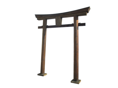SamsGazebos Japanese Torii Gate Wooden Arbor, 106 Inch, Brown
