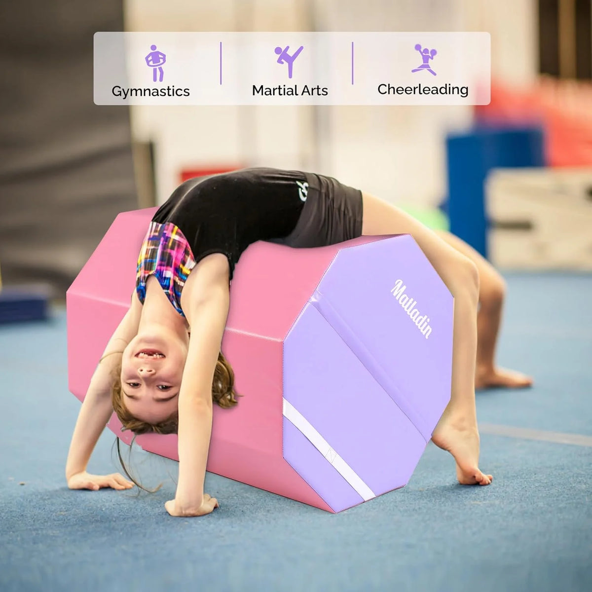 Matladin Octagon Gymnastics Skill Shapes, PVC Pink, 9.7 lb