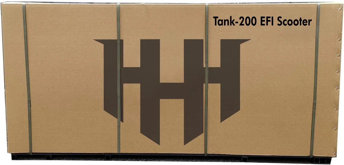 HHH Tank 200 EFI Scooter Mototcycle Fully Automatic with Matching rear trunk