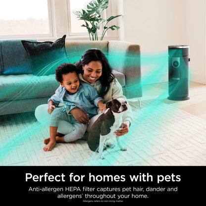 Open Box Shark - 3-in-1 Air Purifier, Heater & Fan with NanoSeal HEPA, Cleansense IQ, Odor Lock, for 500 Sq. Ft - Grey HC452