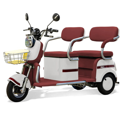 Massimo MGC E-Trike 3-Wheel Electric Cart – 17 MPH, 2-Seater Adult Scooter – Blue