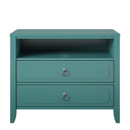 Her Majesty 2 Drawer Nightstand, Mustard Yellow