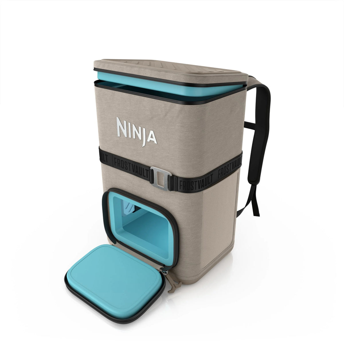 Ninja Outdoor FrostVault Go 24-Can Soft Cooler with Cold Dry Zone, Lakeshore Blue - FF124NV