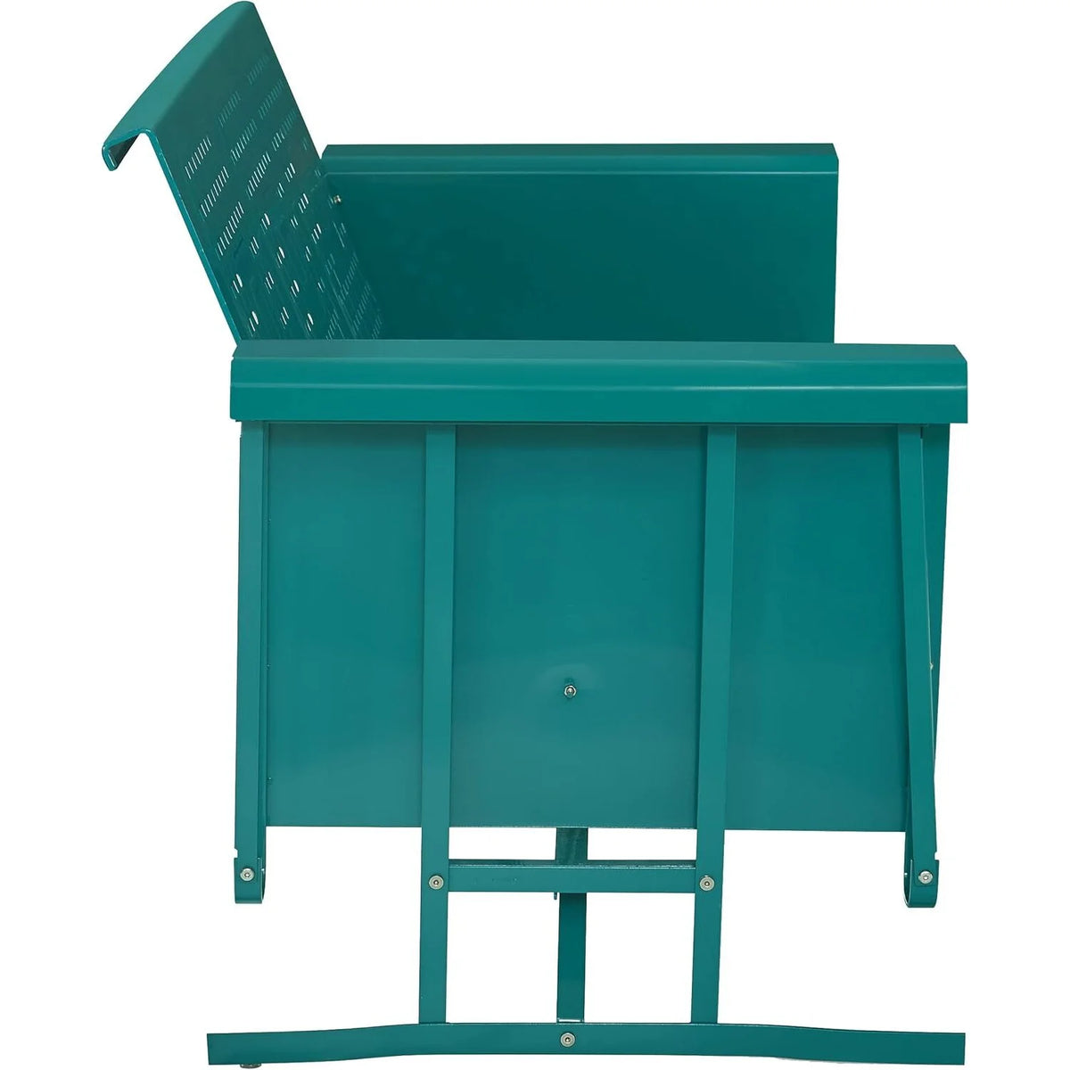 BATES METAL SOFA GLIDER IN TURQUOISE