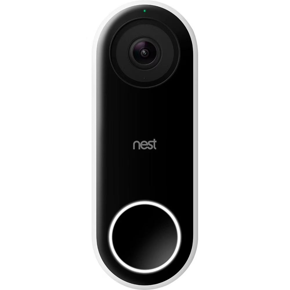 Google Nest Hello Wi-Fi Wired HD Video Doorbell, White