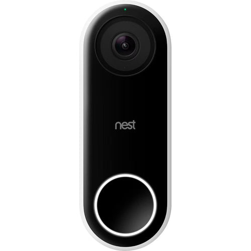 Google Nest Hello Wi-Fi Wired HD Video Doorbell, White