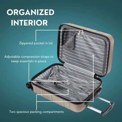 Skyway Luggage Epic 2.0 24" Hardside 8-Wheel Medium Check-In Spinner