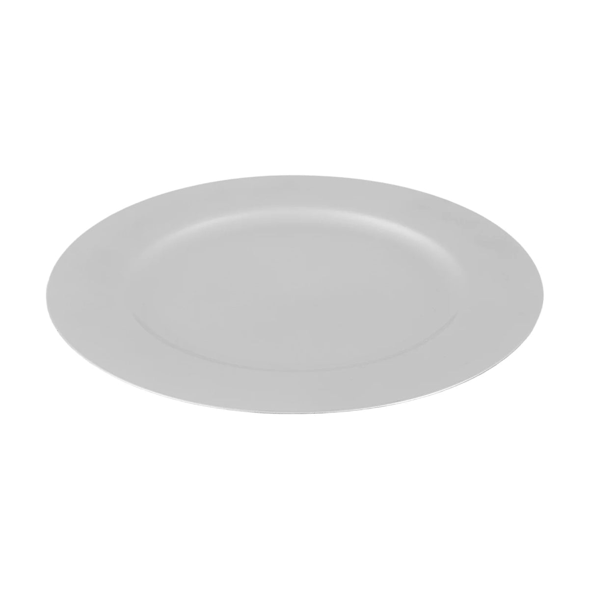 100 PCS Charger Plates Set, Round Charger Plates, Charger Plate for Wedding Party Baby Shower Silver