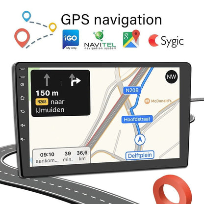 Car Radio Stereo for Toyota Camry 2015-2017, 10" Touchscreen Android 12 Support Carplay Android Auto Navigation Bluetooth Radio Video Steering Wheel Control Rear Camera 2G+32G,Black