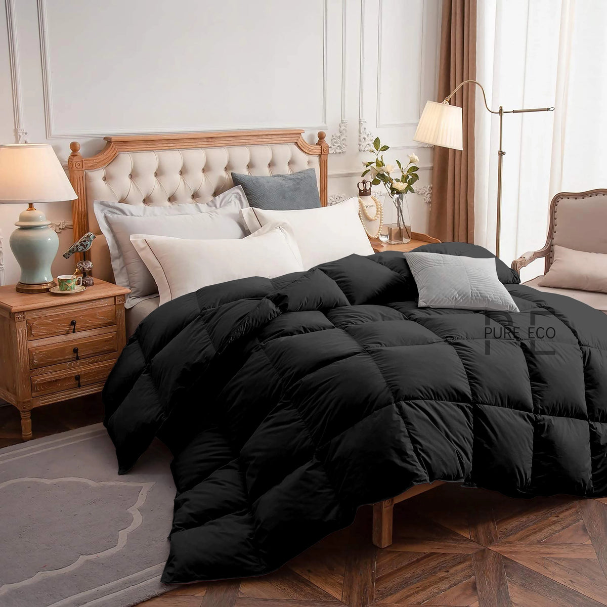 Ayanshi Hotel Bedding Comforter Twin Size, Duvet Insert, Quilted Comforter with Corner Tabs, All Season Lightweight Quilt, Down Alternative Hotel Comforter Twin Size 68X90 Baby Pink