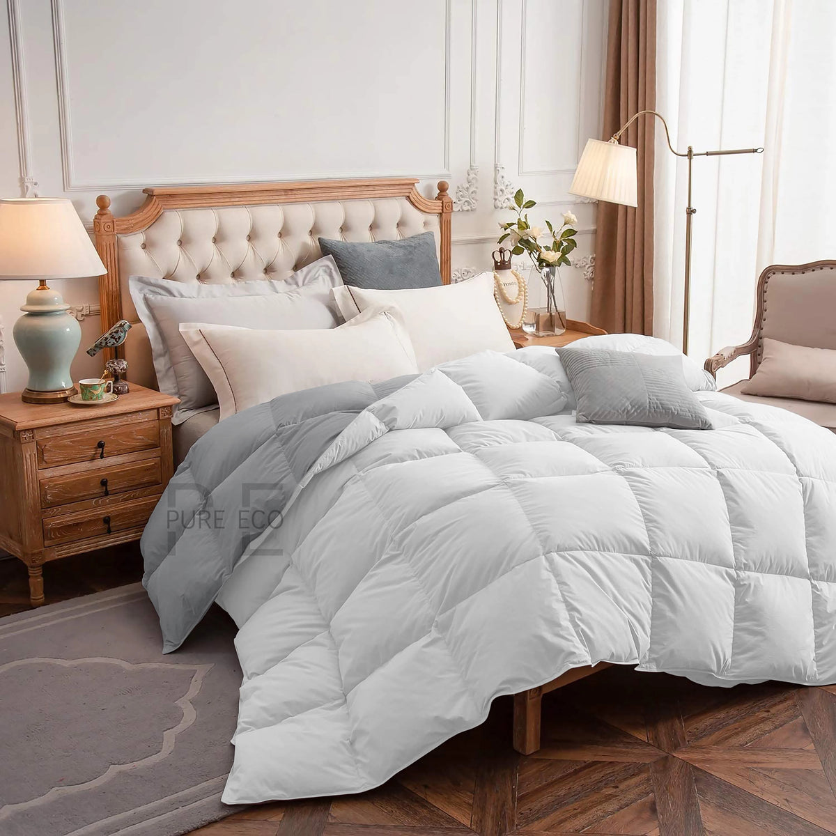 Ayanshi Hotel Bedding Comforter Twin Size, Duvet Insert, Quilted Comforter with Corner Tabs, All Season Lightweight Quilt, Down Alternative Hotel Comforter Twin Size 68X90 Baby Pink