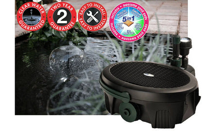 Pennington Aqua Garden All-in-One Kit 190-GPH Electric Submersible Pond Pump, Model#100541844