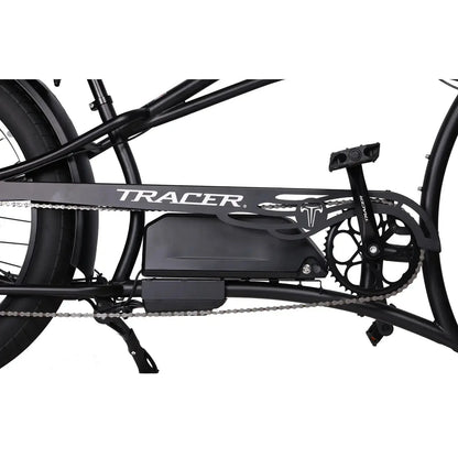 Tracer Legend GT7 Cruiser Chopper E-bike, 1000W Motor, 7 Speed, Disc Brake, for Men, Matte Black