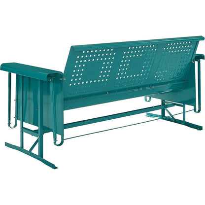 BATES METAL SOFA GLIDER IN TURQUOISE