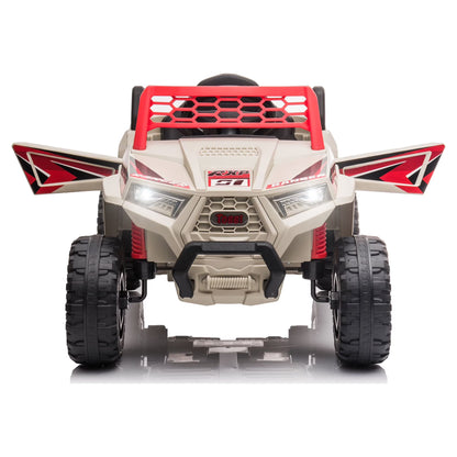 TOBBI 12V Kids Electric off-Road UTV Truck Car Battery Powered Ride on Toys for Girls with LED Headlights, Music, Horn