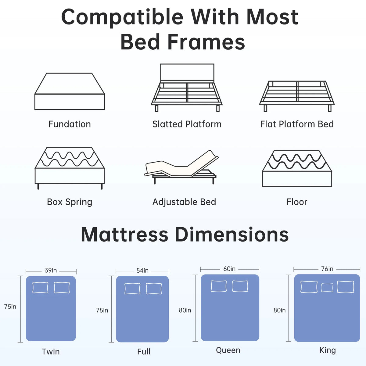 BabyQueen Twin Size Mattress 6" Medium Firm Gel Memory Foam Twin Mattress for Pressure Relief, Bed in a Box, Breathable Cooling Layers, Certified Safe Materials
