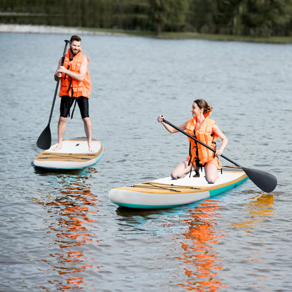 Goplus 11' Inflatable Stand Up Paddle Surfboard W/Bag Aluminum Paddle Pump