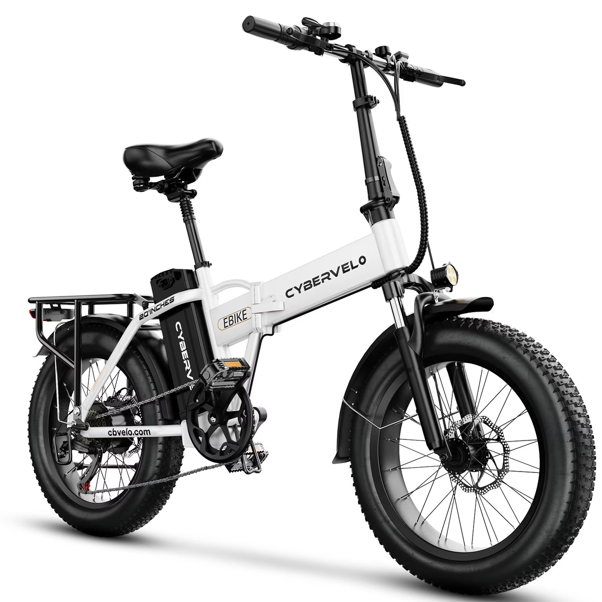 1000W Foldable ebike for adult 80+miles 28+mph battery removable 20 inch fat tyre ebike for all terrain